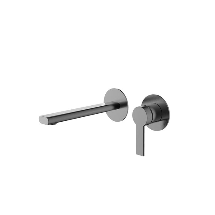 BK Iris Brass Round Wall Mixer With Spout