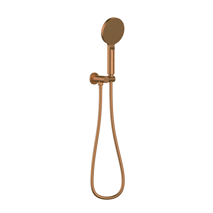 BK Rund Brass Round On Bracket Handheld Showers