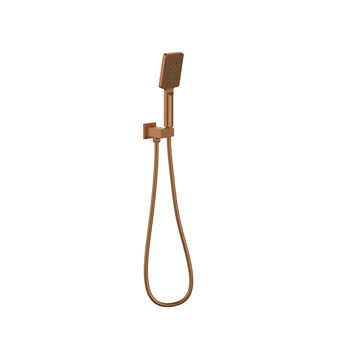 BK Eckig Brass Square On Bracket Handheld Showers
