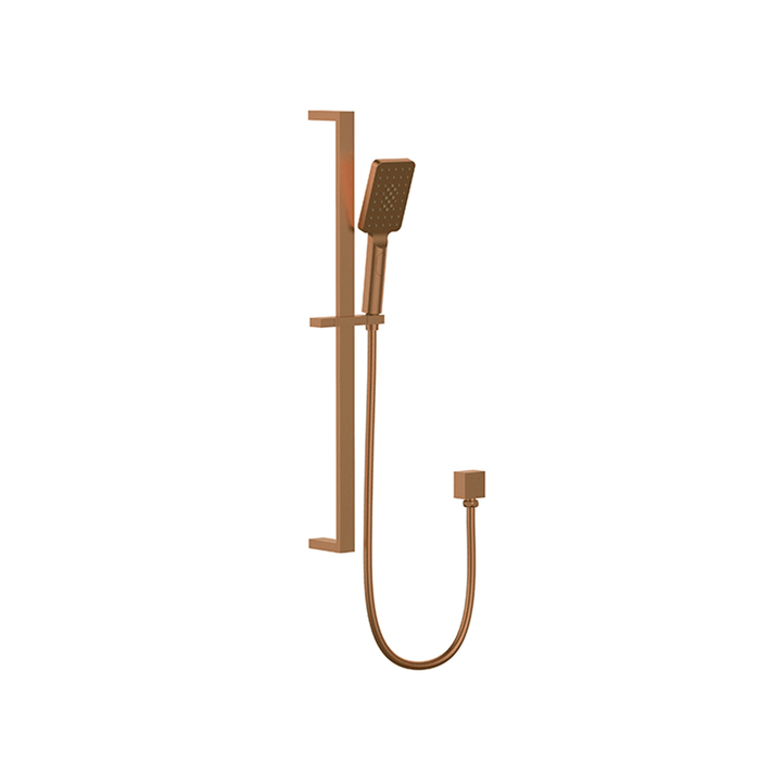 BK Eckig Brass Square Sliding Rail Showers