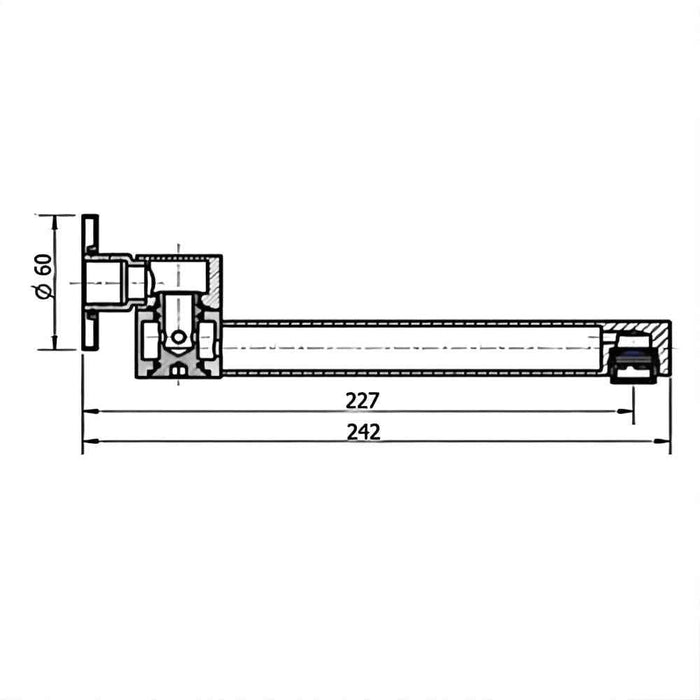Matt Black Bathroom Tapware Range - Wall Top Assemblies, Washing Machine Stops & Wall Spout