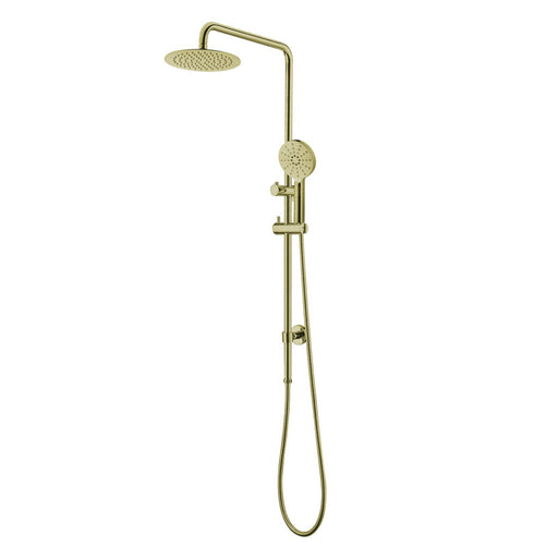 Preminum Range Bathroom Package PVC vanity With Shaving Cabinet Back To Wall Rimless Toilet Suite and Preminum Accessory Brushed Gold - HD reno