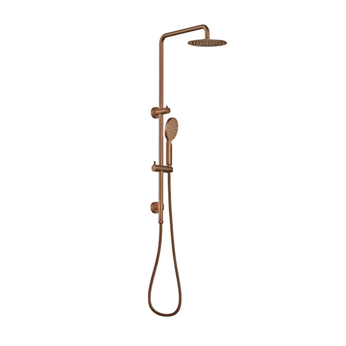 Complete Brushed Bronze Round Premium Bathroom Package - Tapware, Shower Set & Accessories