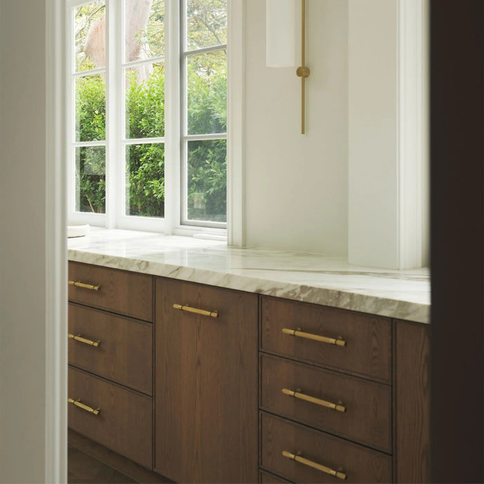 160/320/800mm Momo Belgravia Solid Brass Knurled Bar Pull