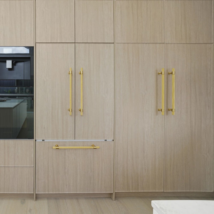 416mm Momo Belgravia Solid Brass Knurled Appliance Pull