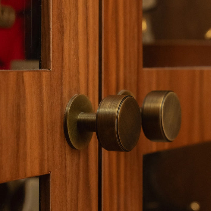 35mm Momo Belgravia Solid Brass Plain Round Knob