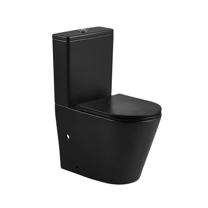 670*360*850mm Mercio Pani Ceramic High Gloss White Rimless Back To Wall Toilet