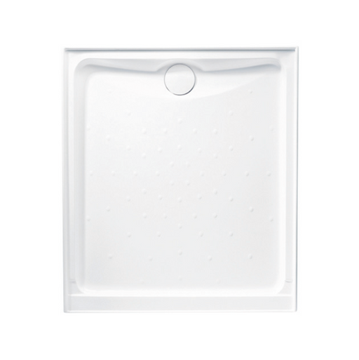900-1660mm Evo White Polymarble Rectangular Rear Outlet Shower Base - HD reno