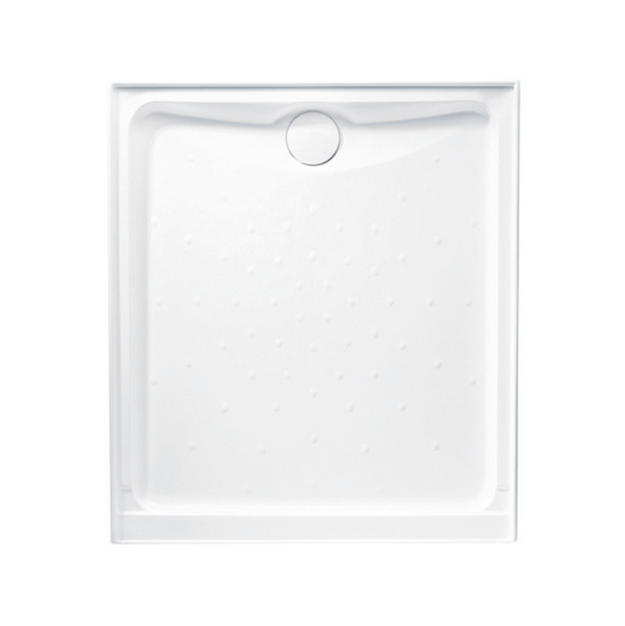 900-1660mm Evo White Polymarble Rectangular Rear Outlet Shower Base - HD reno