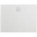 900-1220mm Marbletrend New Flinders White Marbelite Square Rear Outlet Shower Base - HD reno