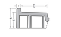 900-1200mm Marbletrend Flinders SMC White Rectangular Rear Outlet Shower Base - HD reno