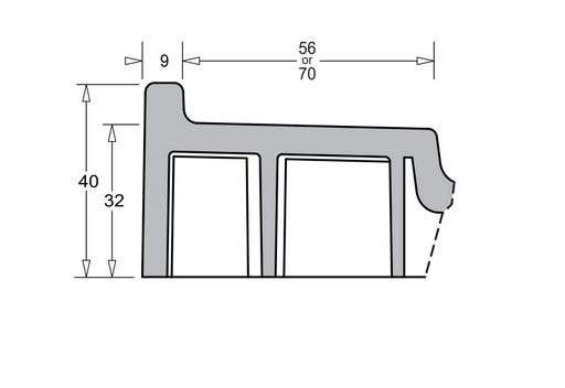900mm Marbletrend Flinders SMC White Straight Diamond Front Corner Centre Outlet Shower Base - HD reno