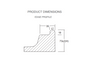 914-1000mm Marbletrend Flinders White Polymarble Curved Front Corner Shower Base - HD reno