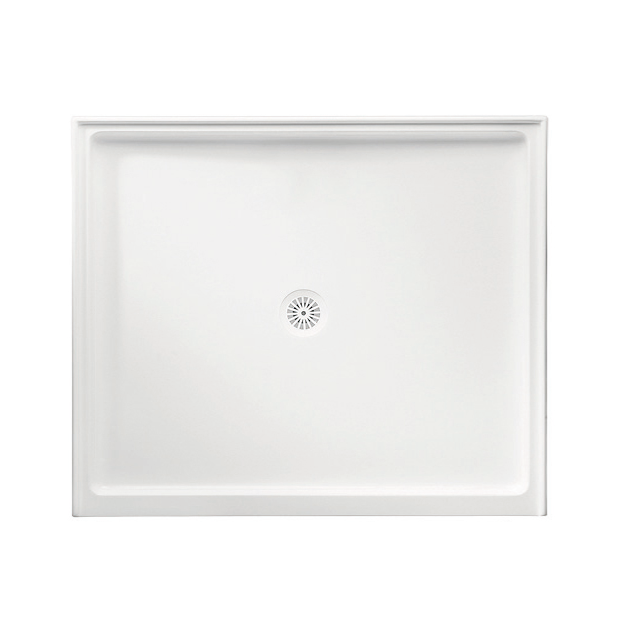 760-1800mm Marbletrend Flinders White Polymarble Rectangular Shower Base - HD reno