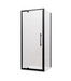 820-1500mm Marbletrend New Flinders Chrome & Black Glass Square Pivot Shower Screens - HD reno
