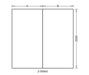820-1500mm Standard White Acrylic 1-3 Sided Shower Wall