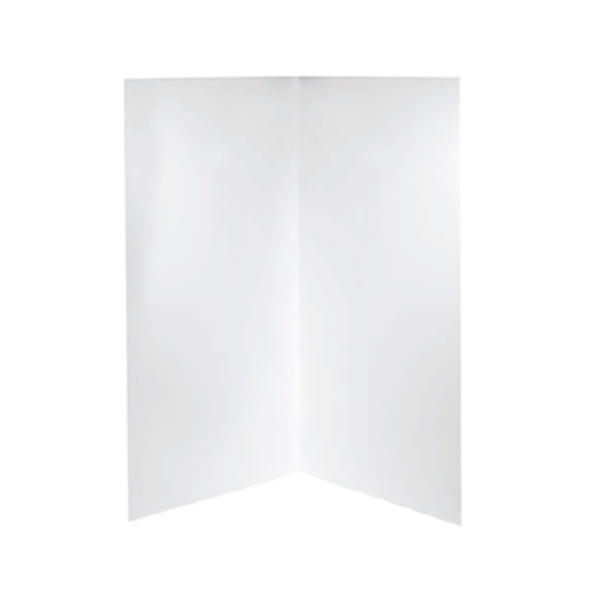 820-1500mm Standard White Acrylic 1-3 Sided Shower Wall - HD reno