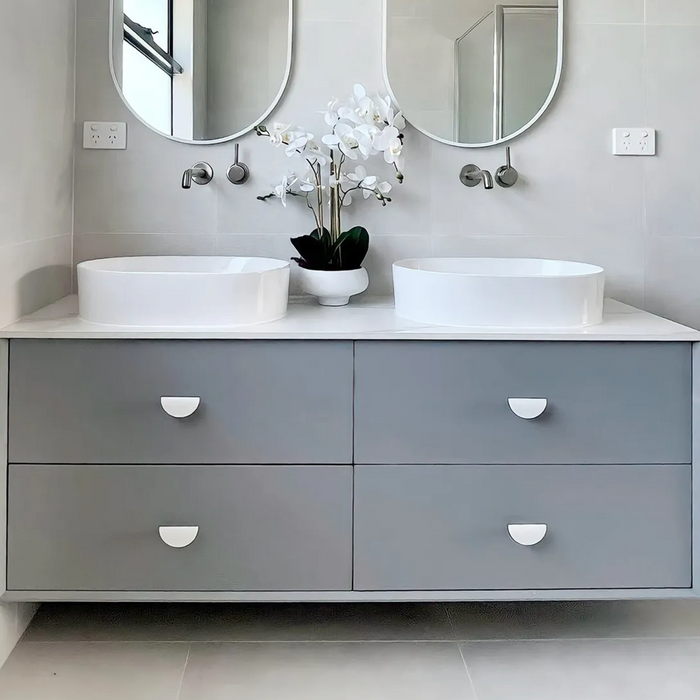 1500*460*550mm Boston Light Grey High Moisture Resistant Plywood/Polyurethane Wall Hung Vanity - HD reno