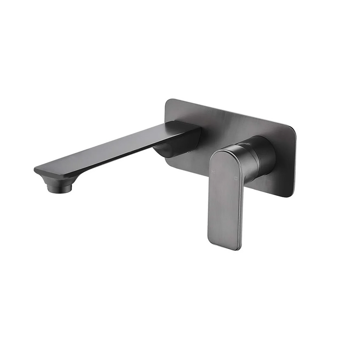 HC Bateau Rectangle Wall Mixer With Outlet