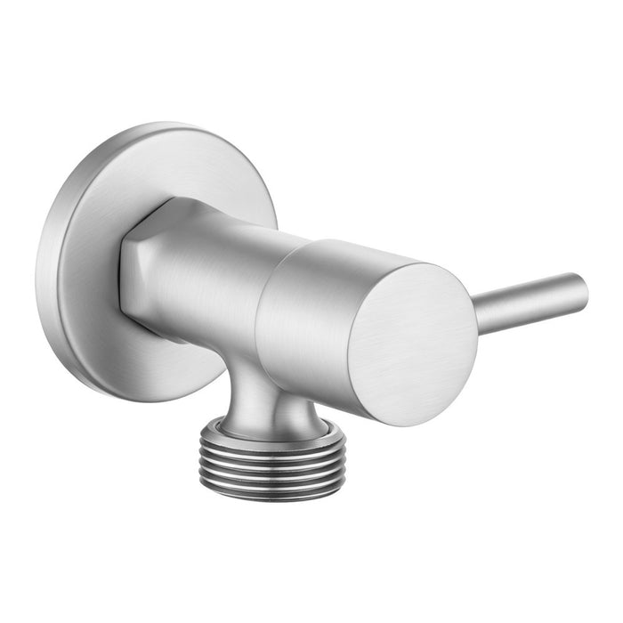 Aquaperla Round Solid Brass 1/4 Turn Bathroom Washing Machine Stops