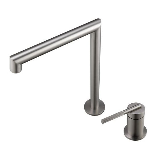 CADDENCE Series Brushed Nickel Split Type Basin Mixer - HD reno