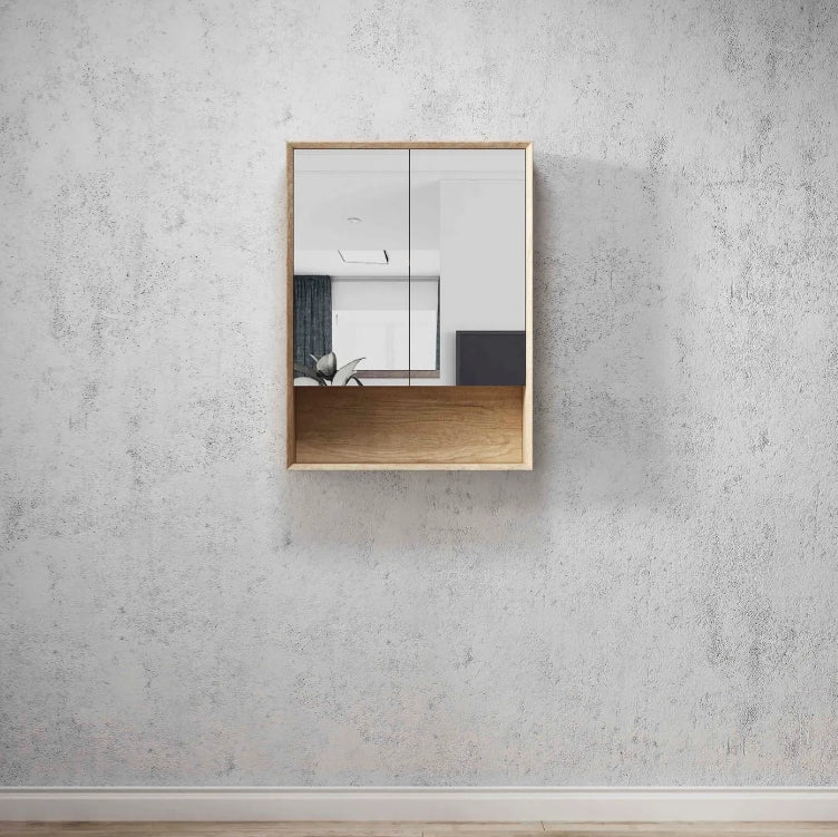 600-1500*800*150mm Otti Byron Natural Oak Wall Mounted Shaving Cabinet