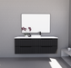 600-1800*450*550mm ABS Bali Matt Black MR Melamined Board Panel With PVC Coating Fluted Wall Hung Vanity - HD reno