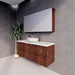 600-1800*450*550mm ABS Bali Brown Oak MR Melamined Board Panel With PVC Coating Fluted Wall Hung Vanity - HD reno