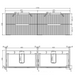 600-1800*450*550mm Bali American Oak MR Melamined Board Panel With PVC Coating Fluted Wall Hung Vanity - HD reno