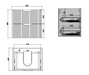 600-1800*450*550mm ABS Bali Matt Black MR Melamined Board Panel With PVC Coating Fluted Wall Hung Vanity - HD reno