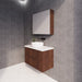 600-1800*450*550mm ABS Bali Brown Oak MR Melamined Board Panel With PVC Coating Fluted Wall Hung Vanity - HD reno