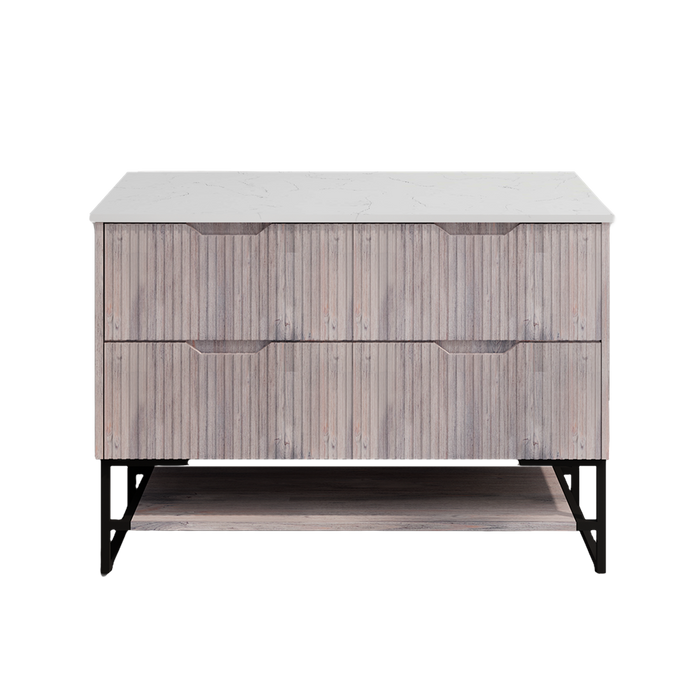 600-1500*450*830mm ABS Bali White Oak MR Melamined Board Pancel MDF Door With PVC Coating Freestanding Vanity - HD reno