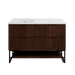 600-1500*450*830mm ABS Bali Brown Oak MR Melamined Board Pancel MDF Door With PVC Coating Freestanding Vanity - HD reno
