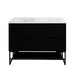600-1500*450*830mm ABS Bali Matt Black MR Melamined Board Pancel MDF Door With PVC Coating Freestanding Vanity - HD reno