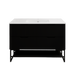 600-1500*450*830mm ABS Bali Matt Black MR Melamined Board Pancel MDF Door With PVC Coating Freestanding Vanity - HD reno