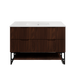 600-1500*450*830mm ABS Bali Brown Oak MR Melamined Board Pancel MDF Door With PVC Coating Freestanding Vanity - HD reno