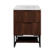 600-1500*450*830mm ABS Bali Brown Oak MR Melamined Board Pancel MDF Door With PVC Coating Freestanding Vanity - HD reno
