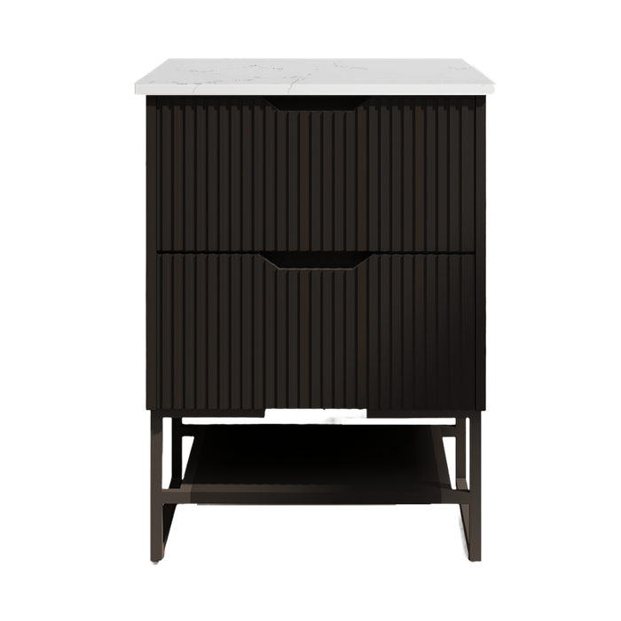 600-1500*450*830mm ABS Bali Matt Black MR Melamined Board Pancel MDF Door With PVC Coating Freestanding Vanity - HD reno