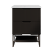 600-1500*450*830mm ABS Bali Matt Black MR Melamined Board Pancel MDF Door With PVC Coating Freestanding Vanity - HD reno
