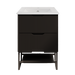 600-1500*450*830mm ABS Bali Matt Black MR Melamined Board Pancel MDF Door With PVC Coating Freestanding Vanity - HD reno