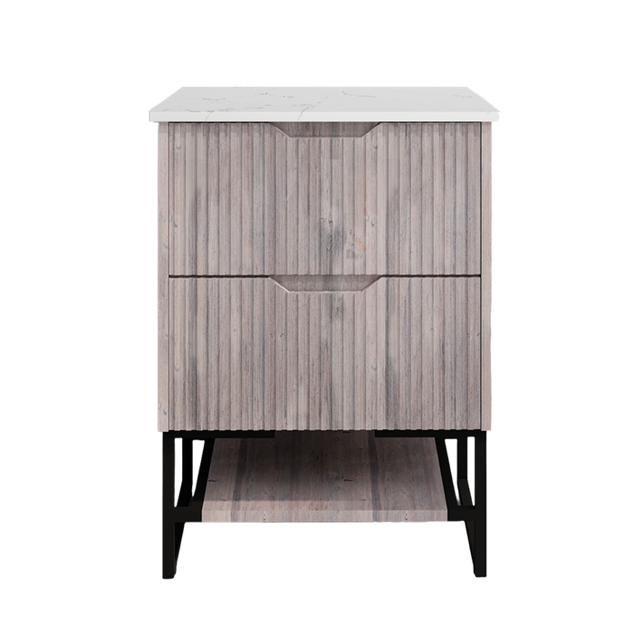 600-1500*450*830mm ABS Bali White Oak MR Melamined Board Pancel MDF Door With PVC Coating Freestanding Vanity - HD reno