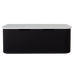 750-1500*450mm ABS Bergen Matt Black Curved Edge Fluted Wall Hung Cabinet Vanity MDF Board PVC Coating - HD reno