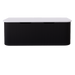 750-1500*450mm ABS Bergen Matt Black Curved Edge Fluted Wall Hung Cabinet Vanity MDF Board PVC Coating - HD reno