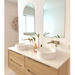 600-1500*460*550mm Byron Natural Oak Bathroom Wall Hung Vanity - Cabinet Only and Ceramic / Stone Top