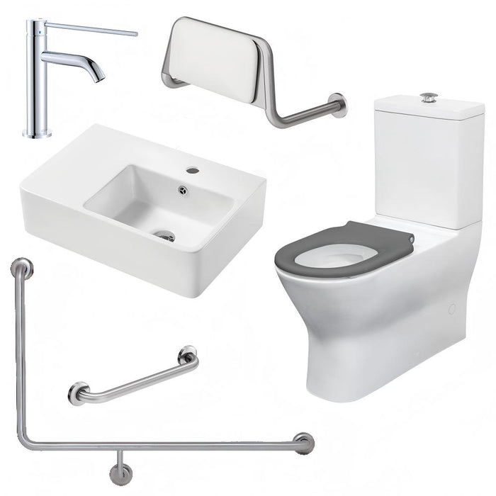 Fienza Accessible Delta Care Kit With Right-Hand 90° Rail