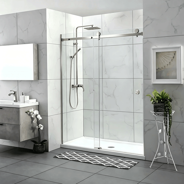870-1180mm Covey Frameless Wall To Wall Sliding Door 10mm Thickness Shower Screens - 2000mm Height