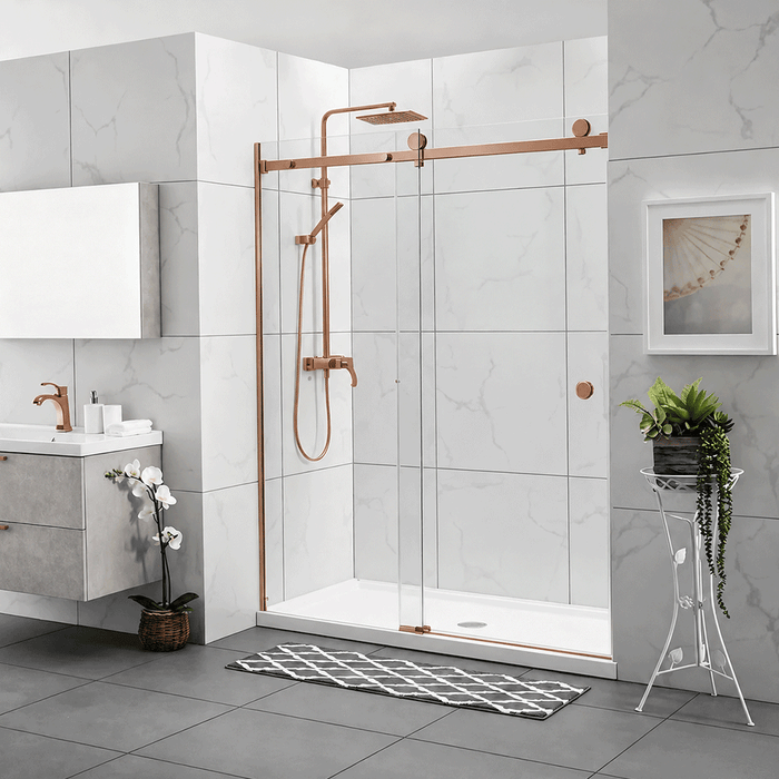 870-1180mm Covey Frameless Wall To Wall Sliding Door 10mm Thickness Shower Screens - 2000mm Height