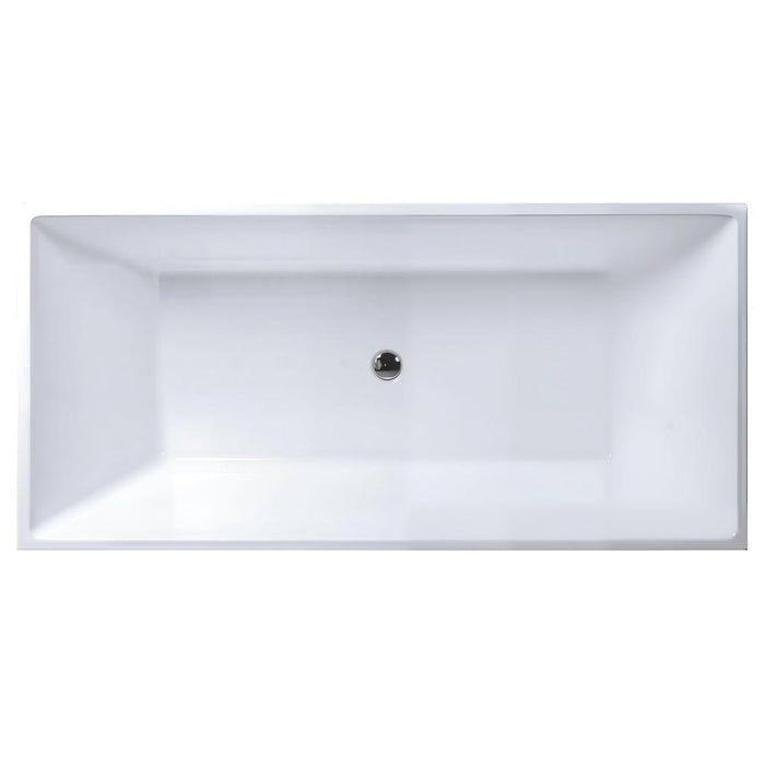 CUBICA 980/1050/1200/1400/1500/1700mm White Acrylic Freestanding Bathtub