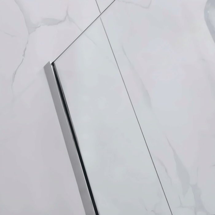 300-1200mm 10mm Glass Covey Frameless Walk-in Single Panel With U Channel Shower Screens - 2000mm Height