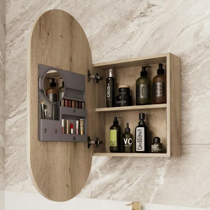 450*900mm Aulic Beau Monde Oval Frameless Copper-free Shaving Cabinet
